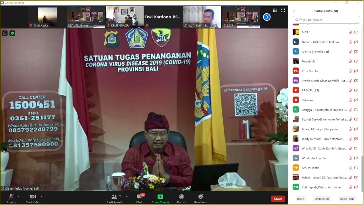 podiumnews.com-Pemprov Bali Siap Terapkan Sistem Pemerintahan Berbasis Elektronik